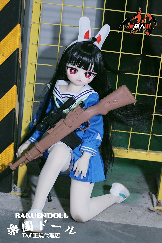 【セーラー服】MOZU DOLL 85cm DQrabbitちゃん 6kg 可愛い小型ロリ ソフトビニール製頭部 TPE製ボディ