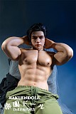 【男性ラブドール】Qita Doll 最新作 170CM 韩さん お口開閉機能付き フルシリコン製 筋肉タイプ 頭身一体化 ペニス一体式