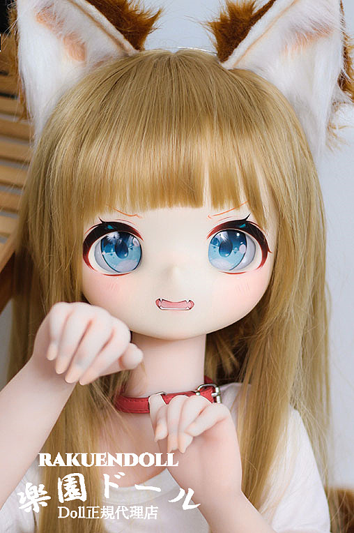 【二次元ドール】115cm  黄豆ちゃん 漫画 ソフトビニール製頭部 TPE製ボディ 肌色＆眼球色＆メイク＆ウィッグ＆衣装は宣材写真と同じ Mozudoll