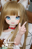 【二次元ドール】115cm  黄豆ちゃん 漫画 ソフトビニール製頭部 TPE製ボディ 肌色＆眼球色＆メイク＆ウィッグ＆衣装は宣材写真と同じ Mozudoll