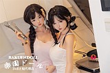 【双子シリーズ】南溪（NanXi）2.0ヘッド& 148cm Dカップ  日常メイク ルームウェア＆セーラー服 ロリ系 可愛い子 リアルラブドール 掲載画像はシリコン材質ボディ SHEdoll
