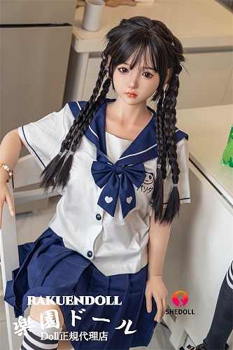 【双子シリーズ】北栀（BeiZhi）2.0ヘッド& 148cm Dカップ  日常メイク 水兵服衣装 ロリ系 小学生 等身大リアルラブドール 掲載画像はシリコン材質ボディ SHEdoll