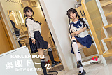 【双子シリーズ】北栀（BeiZhi）2.0ヘッド& 148cm Dカップ  日常メイク 水兵服衣装 ロリ系 小学生 等身大リアルラブドール 掲載画像はシリコン材質ボディ SHEdoll