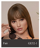 【憂鬱な美人】GE95-5ヘッド&175cm Eカップ  欧米顔立ち 新ボディー  高級 フルシリコン製 等身大リアルラブドール ZELEXDOLL
