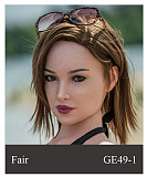【憂鬱な美人】GE95-5ヘッド&175cm Eカップ  欧米顔立ち 新ボディー  高級 フルシリコン製 等身大リアルラブドール ZELEXDOLL