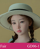 【6月12日まで10%オフ！！】#GB58_1 ヘッド 106cm AAカップ バスト平 小学生  幼い リアルメイク付き フルシリコン製 ロリラブドール WAXDOLL 新型