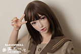 【学生服】ボディフルシリコン製 FUDOLL 165cm Fカップ J025柳思思 口開閉機能+リアル口腔付き 超柔らかい超軽量版　ラブドール
