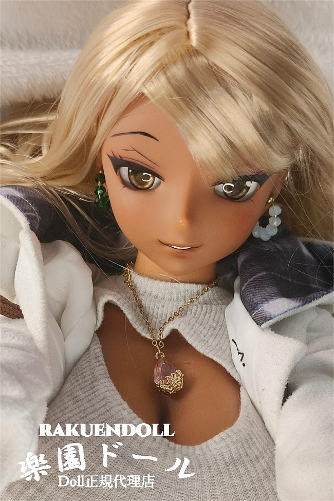 【女王様】黒獣エルフの女王ちゃんヘッド ＆ 60cm巨乳 シリコン製ドール  ラブドール ミニドール Mini Doll  セックス可能  身長選択可能