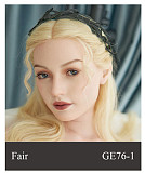 #GE138-1 ヘッド&175cm Eカップ  欧米顔立ち 新ボディー  高級 フルシリコン製 等身大リアルラブドール ZELEXDOLL