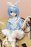【アニメドール】Aotume Doll  #116&135cm AAカップ 可愛い女の子 ブルー髪 细身タイプ 掲載画像はTPE材質