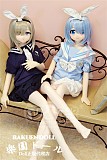 【アニメドール】Aotume Doll  #116&135cm AAカップ 可愛い女の子 ブルー髪 细身タイプ 掲載画像はTPE材質