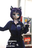 【警察官コス】DM02ヘッド＆147cm Dカップ 猫耳 ロり系 ビニールヘッド+TPEボディ Guava doll