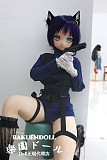 【警察官コス】DM02ヘッド＆147cm Dカップ 猫耳 ロり系 ビニールヘッド+TPEボディ Guava doll