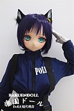 【警察官コス】DM02ヘッド＆147cm Dカップ 猫耳 ロり系 ビニールヘッド+TPEボディ Guava doll