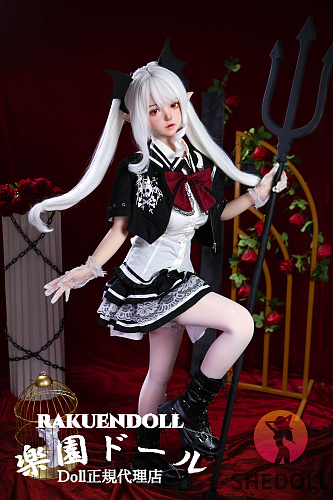 【小悪魔】朵朵ヘッド2.0& 148cm Dカップ ロリ系  等身大リアルラブドール 口開閉機能選択可 掲載画像はTPE材質ボディー＆シリコンヘッド SHEdoll