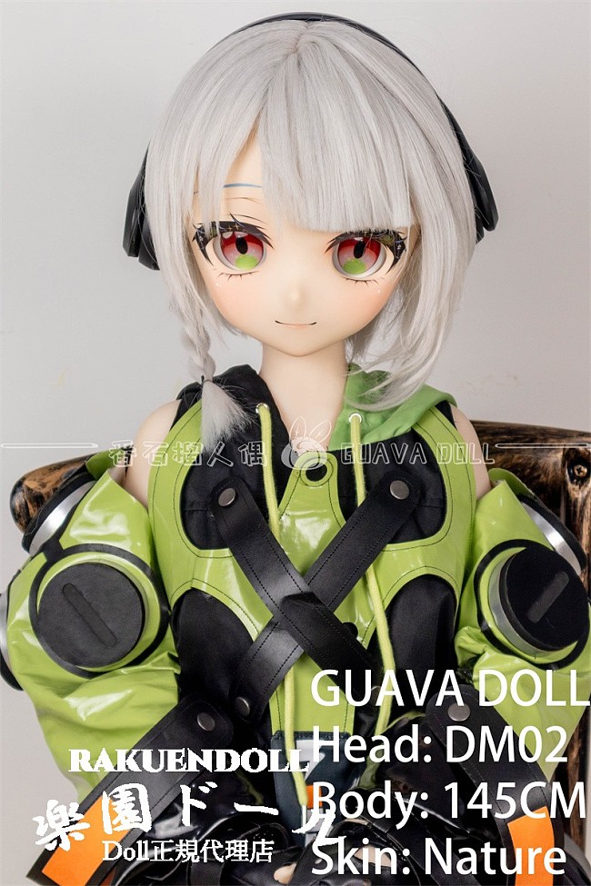 【新ボディー】DM02ヘッド＆145cm Ｂカップ 猫耳 ロり系 ビニールヘッド+TPEボディ Guava doll