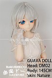【新ボディー】DM08ヘッド＆145cm Ｂカップ ロり系 ビニールヘッド+TPEボディ Guava doll