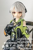 【新ボディー】DM02ヘッド＆145cm Ｂカップ 猫耳 ロり系 ビニールヘッド+TPEボディ Guava doll