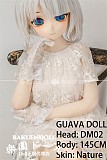 【新ボディー】DM08ヘッド＆145cm Ｂカップ ロり系 ビニールヘッド+TPEボディ Guava doll