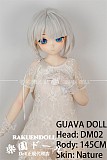 【新ボディー】DM08ヘッド＆145cm Ｂカップ ロり系 ビニールヘッド+TPEボディ Guava doll