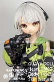 【新ボディー】DM02ヘッド＆145cm Ｂカップ 猫耳 ロり系 ビニールヘッド+TPEボディ Guava doll