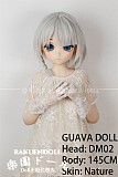 【新ボディー】DM08ヘッド＆145cm Ｂカップ ロり系 ビニールヘッド+TPEボディ Guava doll