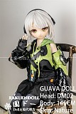 【新ボディー】DM02ヘッド＆145cm Ｂカップ 猫耳 ロり系 ビニールヘッド+TPEボディ Guava doll