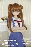 【アスカコス】DM02ヘッド＆145cm Ｂカップ アニメドール ロり系 ビニールヘッド+TPEボディ 【ジョイントはM16タイプ、他社のドールと交換可】Guava doll