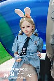 【うさぎ警察官】初香hatsukaヘッド&148cm Bカップ  植毛タイプ 美少女  楽天地 低身長 ロり系 フルシリコン製 ヘッド選択可能  Myloliwaifu