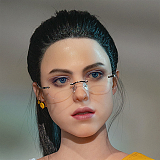 【白髪魔女】NO.24ヘッド ＆ 171cm Ｇカップ アニメキャラ 狐面 シリコンドール 等身大リアルドール Game Lady