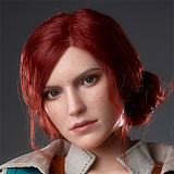 【白髪魔女】NO.24ヘッド ＆ 171cm Ｇカップ アニメキャラ 狐面 シリコンドール 等身大リアルドール Game Lady