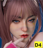 アニメ＃1ヘッド & 148cm貧乳 フルシリコン製 ボディ選択可 軟質シリコン材質頭部 ラブドール リアルな口腔構造あり realgirl