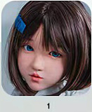 【探偵物語】环奈(J008)ヘッド 150cm Bカップ シリコンドール 口開閉機能付き 清純系 ロり 眉毛と睫毛植毛加工あり FUdoll