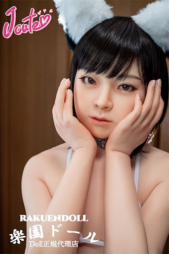 【ロり系】羽純ヘッド ＆ 137cm バスト平 猫耳 LL団 ビキニ フルシリコンドール 可愛い女の子  J cute