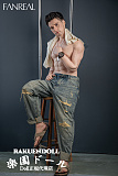 Fanreal doll Henryヘッド＆173cm 35kg 一体式ペニス 筋肉タイプ リアルメイク付き フルシリコン男性ラブドール