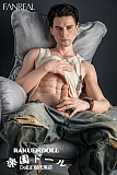 Fanreal doll Henryヘッド＆173cm 35kg 一体式ペニス 筋肉タイプ リアルメイク付き フルシリコン男性ラブドール