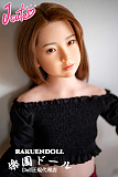 【ロり系】羽純ヘッド（植毛タイプ） ＆ 137cm バスト平 LL団 フルシリコンドール 可愛い女の子  J cute