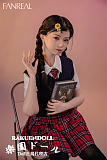 【高校生】#F9 茉(mo)ヘッド 153CM Bカップ 可愛い子 宣材写真のは髪の毛を植毛するタイプ フルシリコン製ラブドール FANREAL