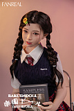 【高校生】#F9 茉(mo)ヘッド 153CM Bカップ 可愛い子 宣材写真のは髪の毛を植毛するタイプ フルシリコン製ラブドール FANREAL