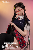 【高校生】#F9 茉(mo)ヘッド 153CM Bカップ 可愛い子 宣材写真のは髪の毛を植毛するタイプ フルシリコン製ラブドール FANREAL