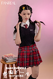 【高校生】#F9 茉(mo)ヘッド 153CM Bカップ 可愛い子 宣材写真のは髪の毛を植毛するタイプ フルシリコン製ラブドール FANREAL