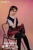 【高校生】#F9 茉(mo)ヘッド 153CM Bカップ 可愛い子 宣材写真のは髪の毛を植毛するタイプ フルシリコン製ラブドール FANREAL