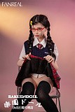 【高校生】#F9 茉(mo)ヘッド 153CM Bカップ 可愛い子 宣材写真のは髪の毛を植毛するタイプ フルシリコン製ラブドール FANREAL