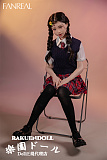 【高校生】#F9 茉(mo)ヘッド 153CM Bカップ 可愛い子 宣材写真のは髪の毛を植毛するタイプ フルシリコン製ラブドール FANREAL