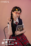 【高校生】#F9 茉(mo)ヘッド 153CM Bカップ 可愛い子 宣材写真のは髪の毛を植毛するタイプ フルシリコン製ラブドール FANREAL