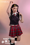 【高校生】#F9 茉(mo)ヘッド 153CM Bカップ 可愛い子 宣材写真のは髪の毛を植毛するタイプ フルシリコン製ラブドール FANREAL