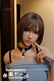 【お姉ちゃんタイプ】161cm Eカップ &  莎莉-J037ヘッド 巨乳 フルシリコン製 ギャル系ラブドール 高級シリコン頭部 ダッチワイフ FUDOLL
