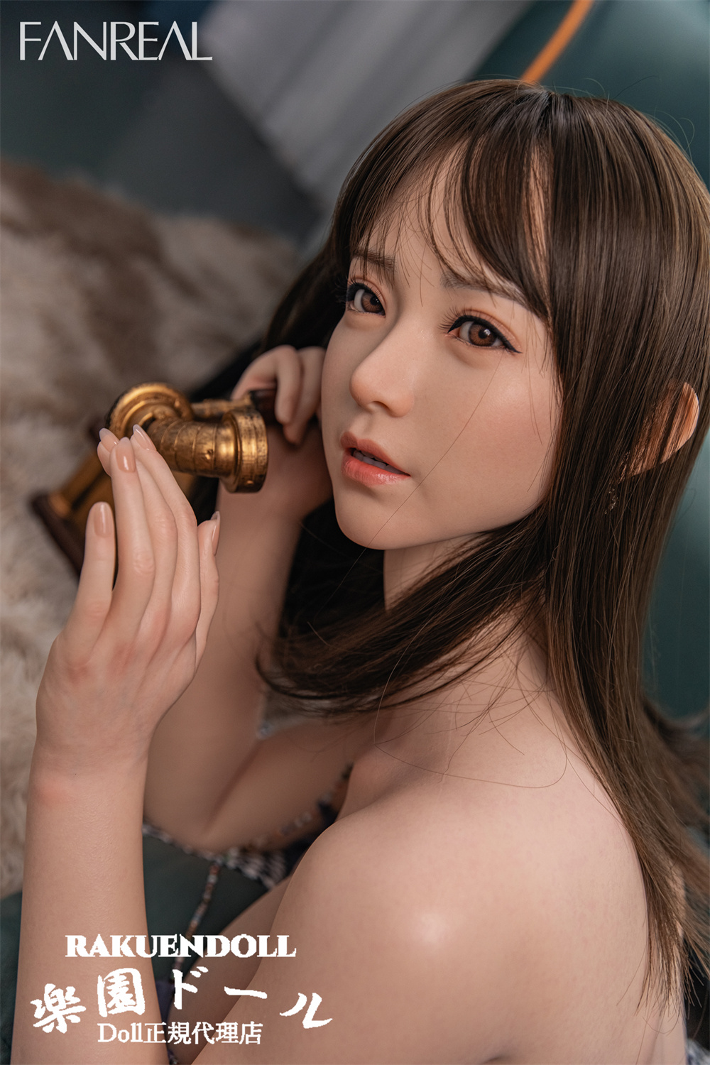 Fanreal doll #雪xueヘッド&95cm Ｇカップトルソー フルシリコン製ラブド