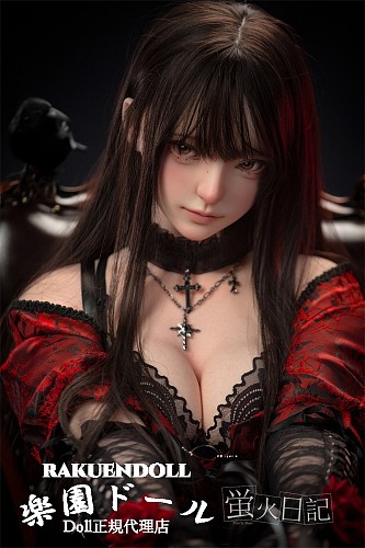 【ハロウィーン祭り】蛍火日記  菜々子ヘッド 159cm Eカップ メイク② お口の開閉機能選択可 フルシリコン製  リアルラブドール 塗装加工あり 宣材写真は軟性シリコンヘッド（口開閉機能あり）