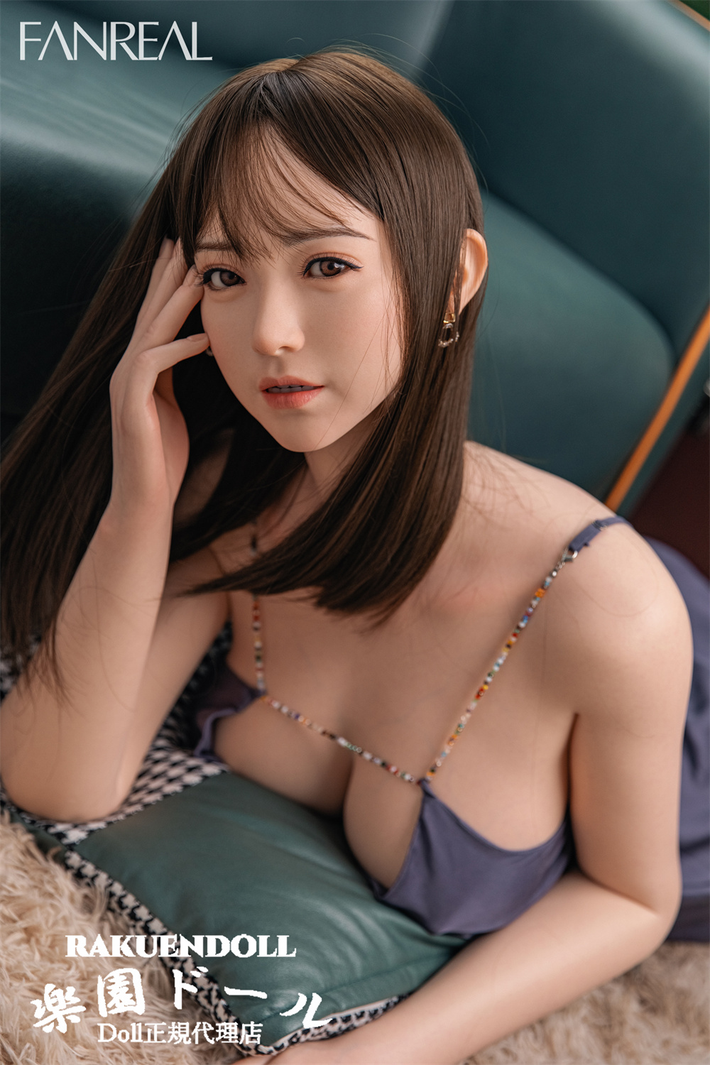 Fanreal doll #雪xueヘッド&95cm Ｇカップトルソー フルシリコン製ラブド